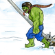 Illustration for article titled What if the Incredible Hulk starred in em A Christmas Story/em?